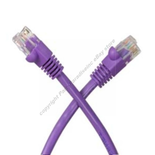 100% pure copper!   25ft Ethernet Cat5e Patch Cable/Cord,Cat 5/5e {Purple{H
