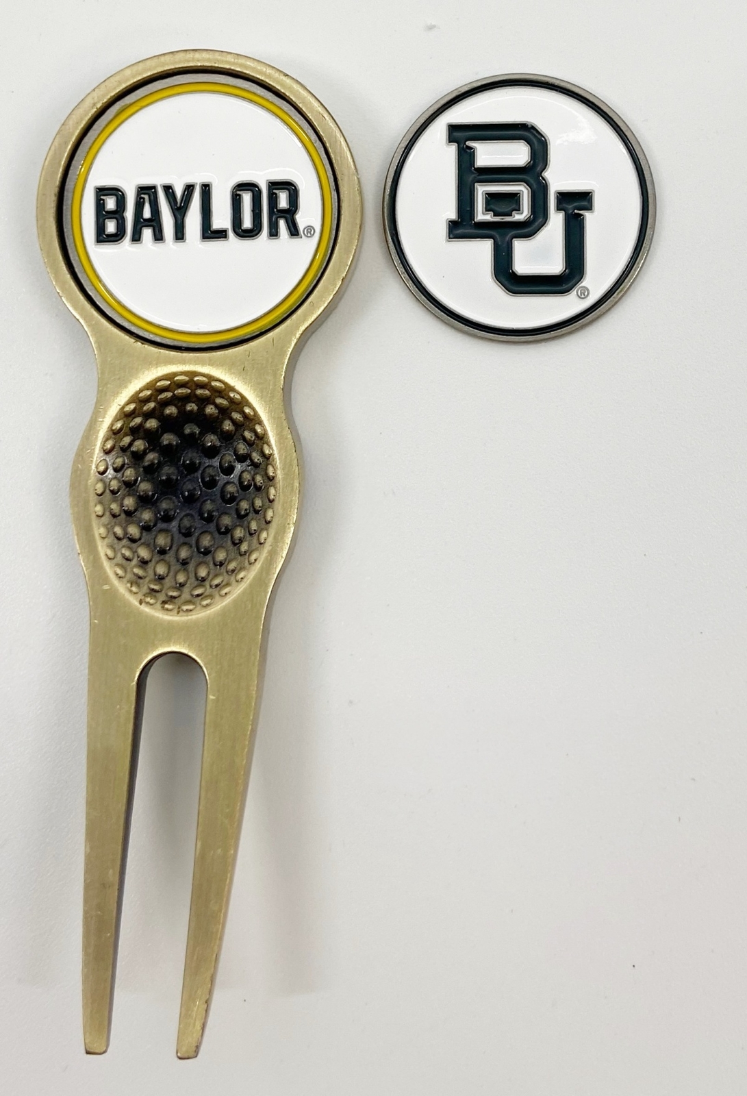 Collegiate NCAA Golf Divot Repair Tool Ballmark Bronze BAYLOR BEARS