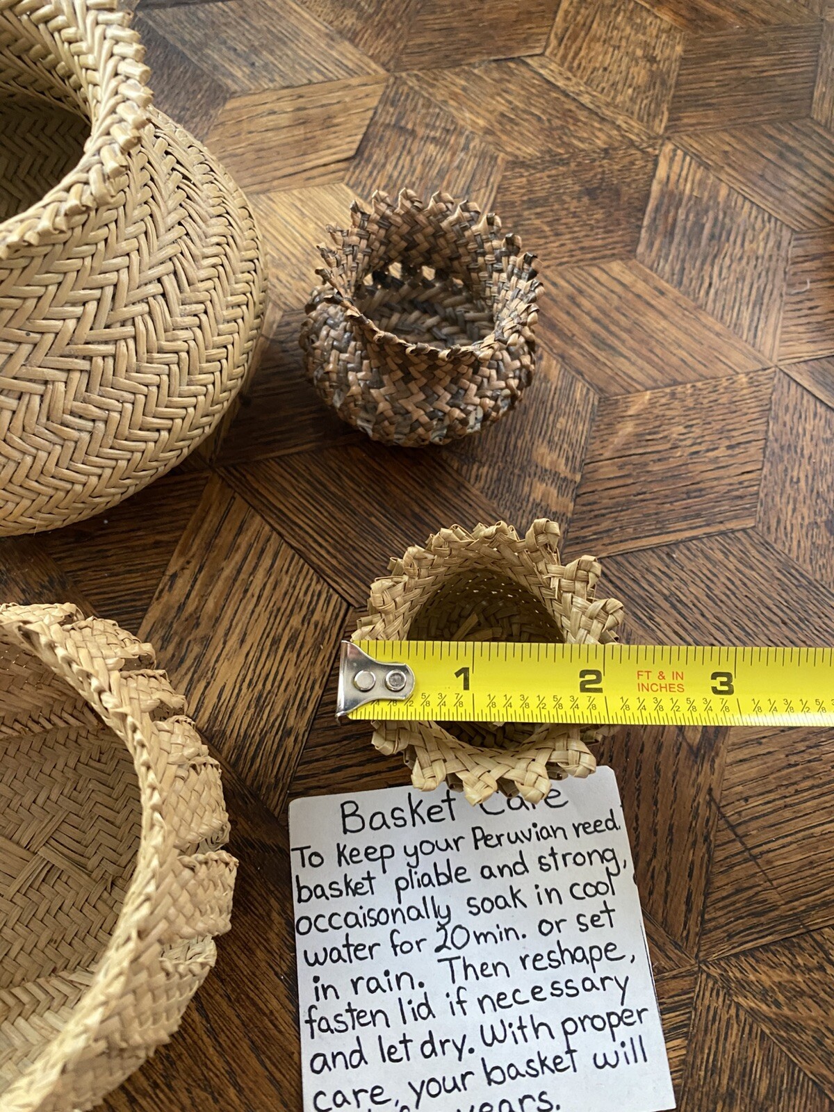 Peruvian Baskets. Set Of 4
