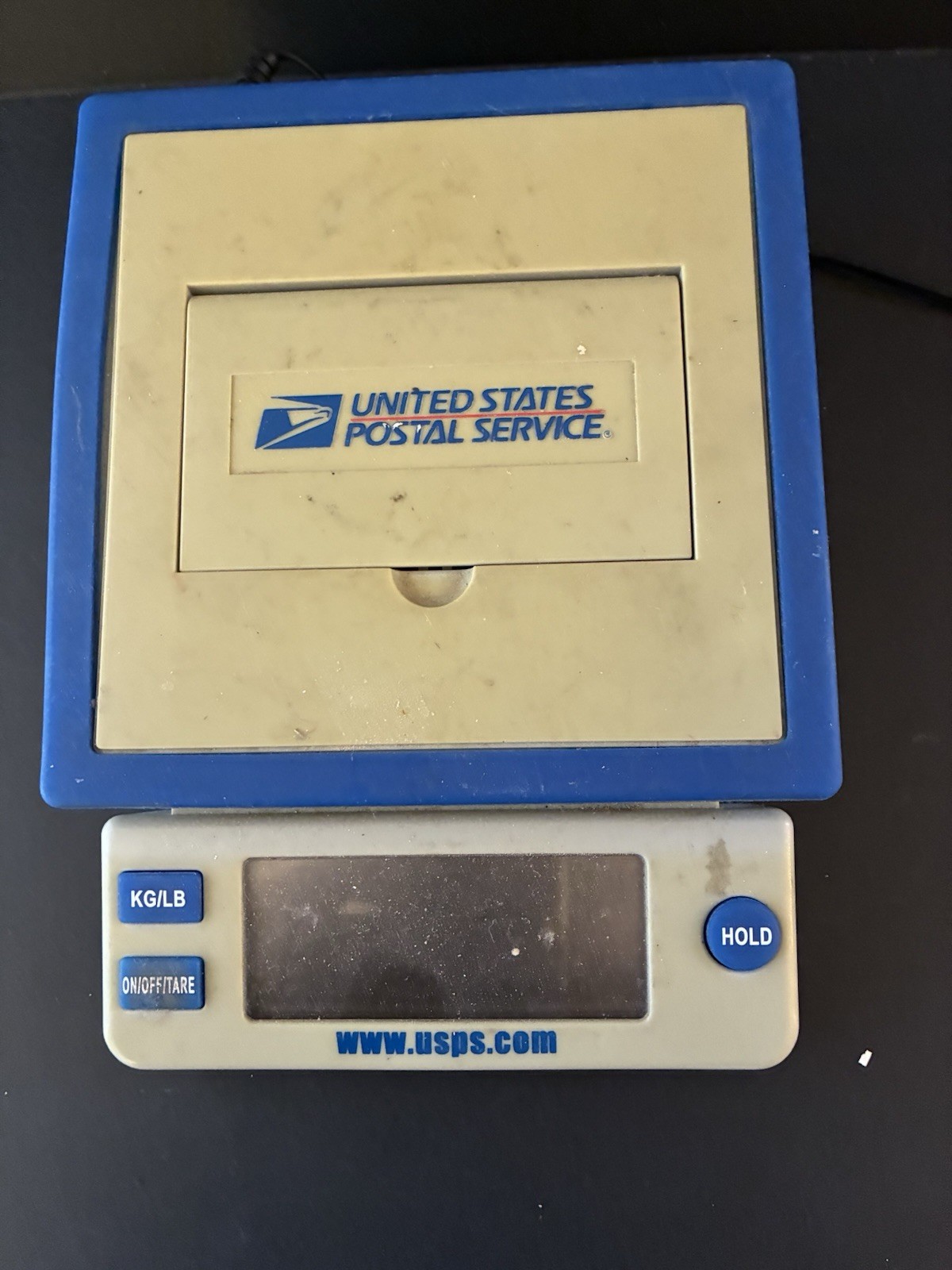 US Postal Service Table Top LCD Display Digital Scale 10lb Works Sometimes/power