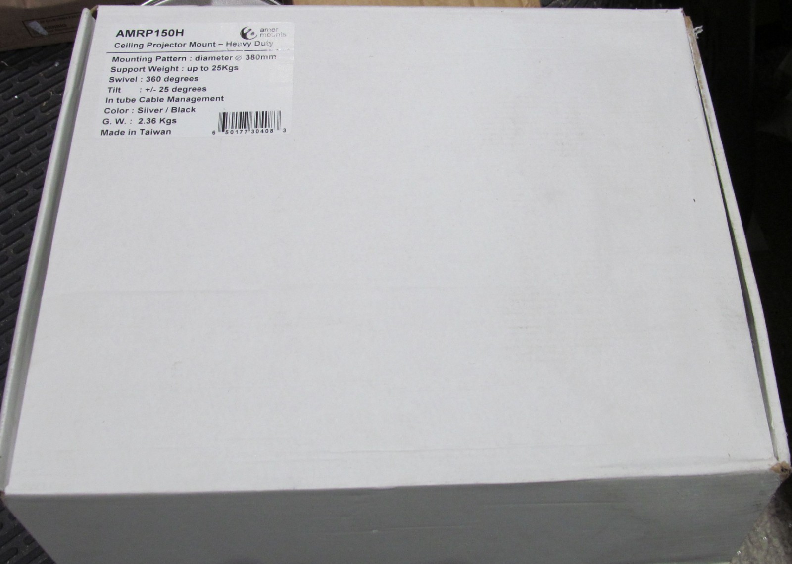NEW AMER MOUNTS AMRP150H Heavy Duty Adjustable Ceiling Projector Mount 55lb