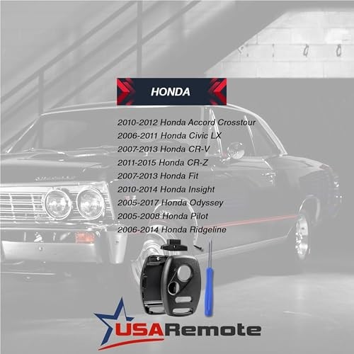 USA Remote CUTTING NOT REQUIRED - Key Fob Keyless Entry Remote Shell 1-Pack
