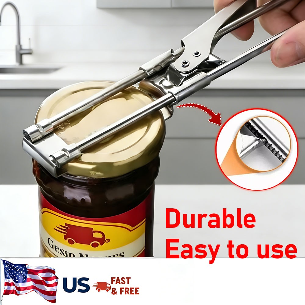 Jar Opener for Seniors Adjustable Stainless Steel Arthritis Jar & Bottle Opener