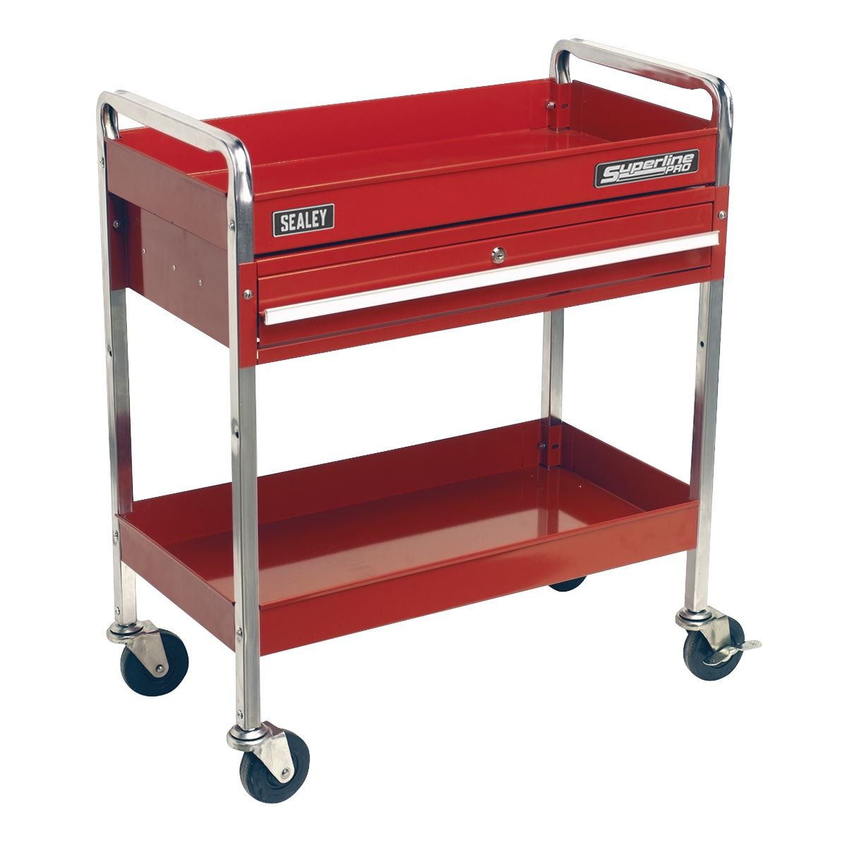 Sealey Superline PRO® Heavy-Duty Trolley with Lockable Drawer 2-Level CX101D