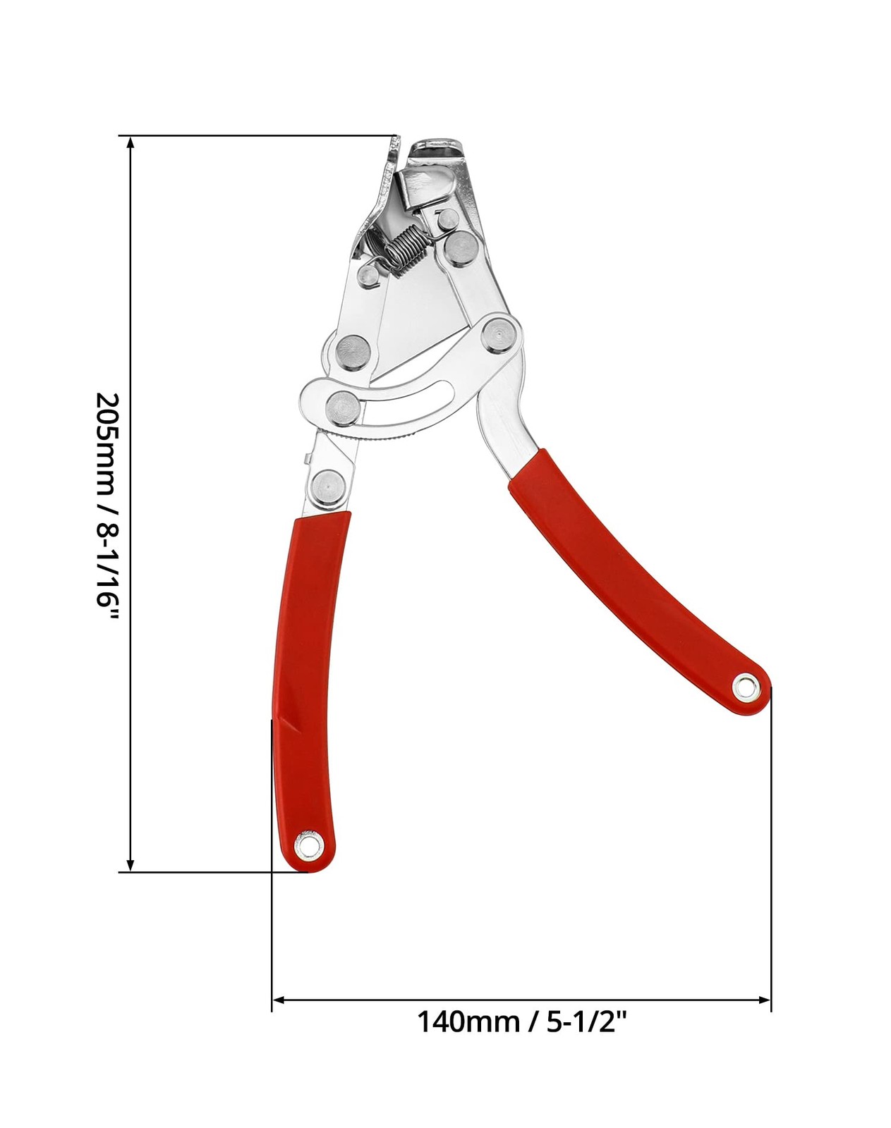 QWORK Fourth Hand Cable Puller, Professional Tension Puller Plier Tool Red