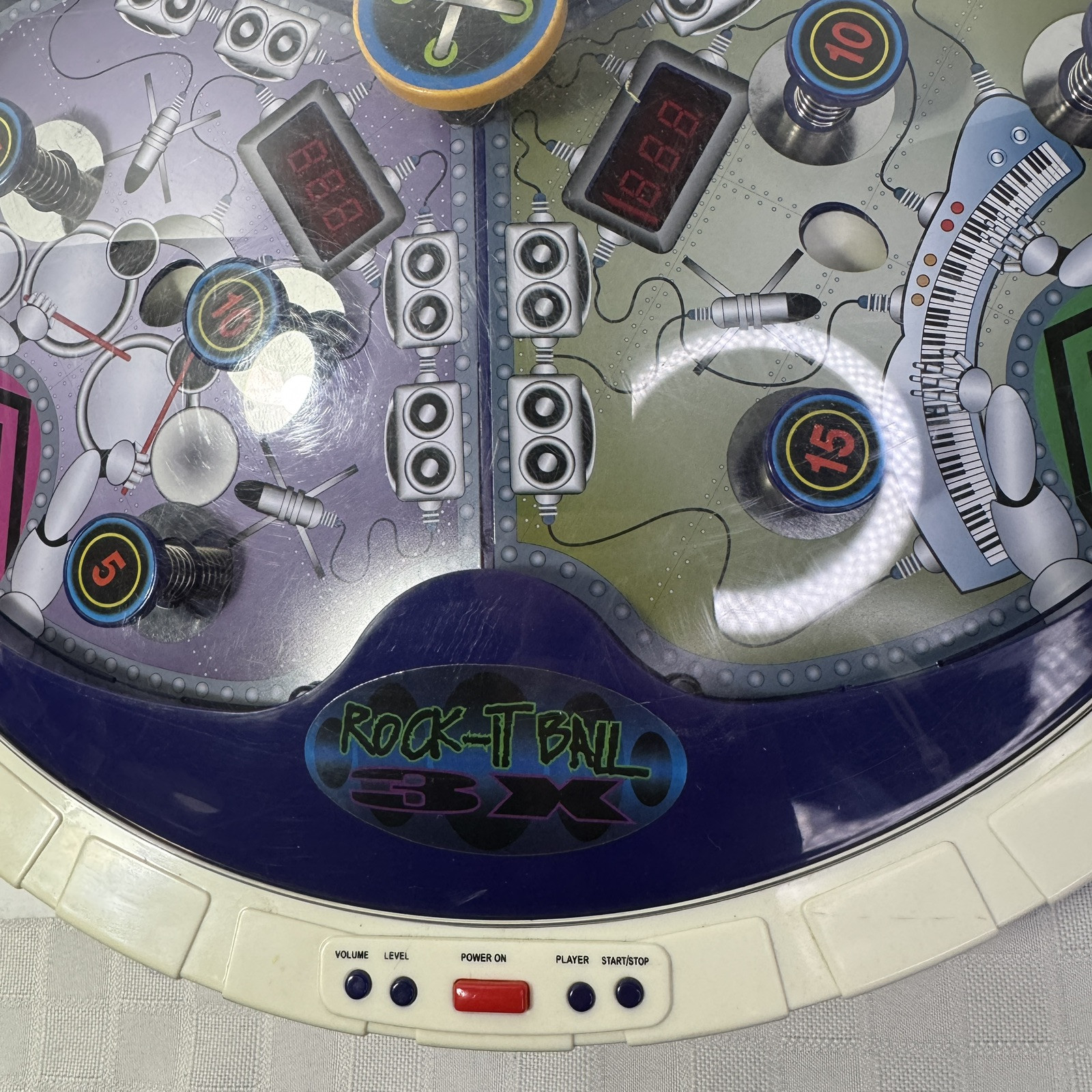 Rock-It Ball 3X Pinball Game Machine Tested Working 2005