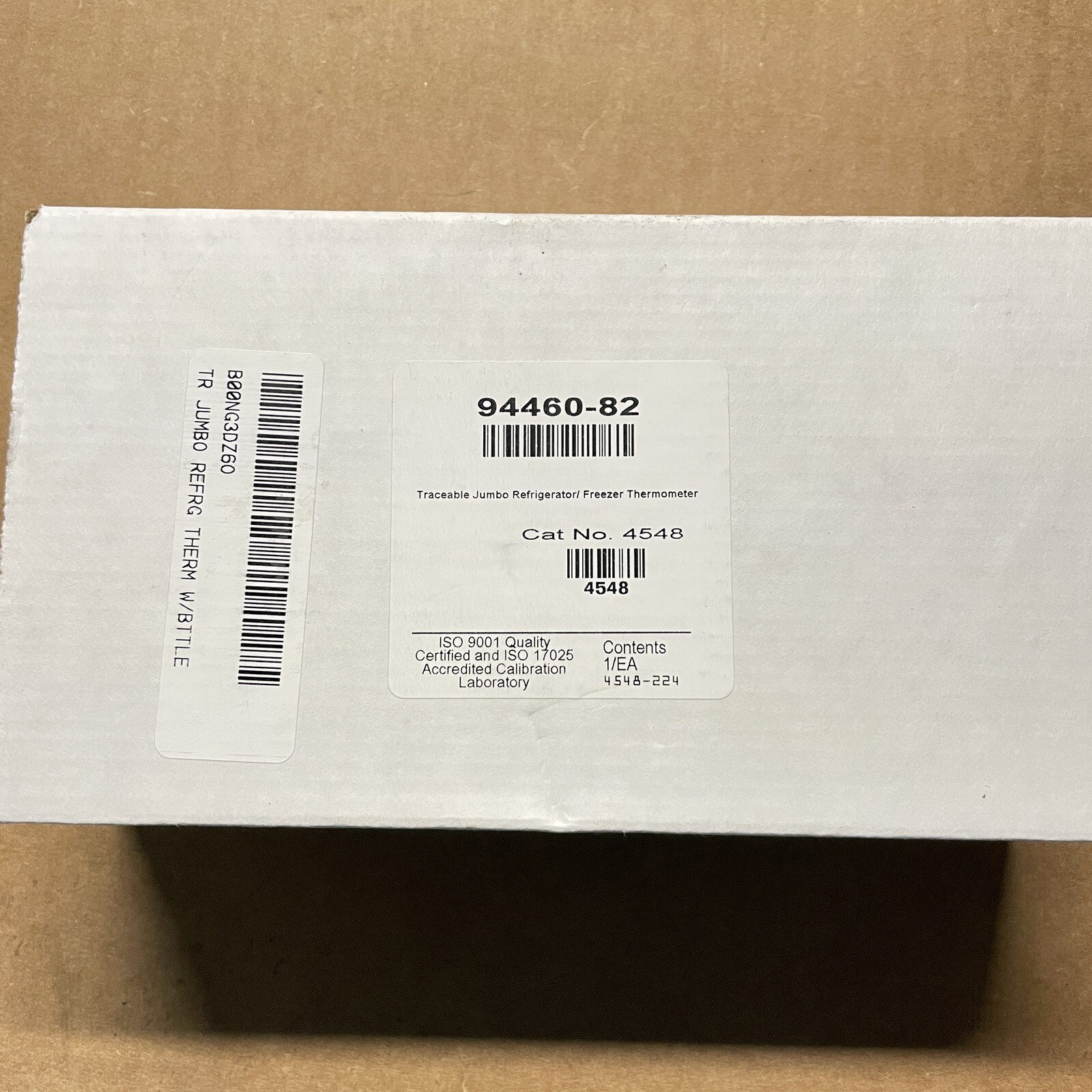 Traceable Jumbo Refrigerator/Freezer Thermometer 94460-82 Cat. No. 4548