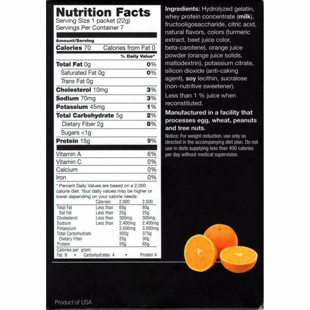 Proti Fit Orange Drink Powder Box
