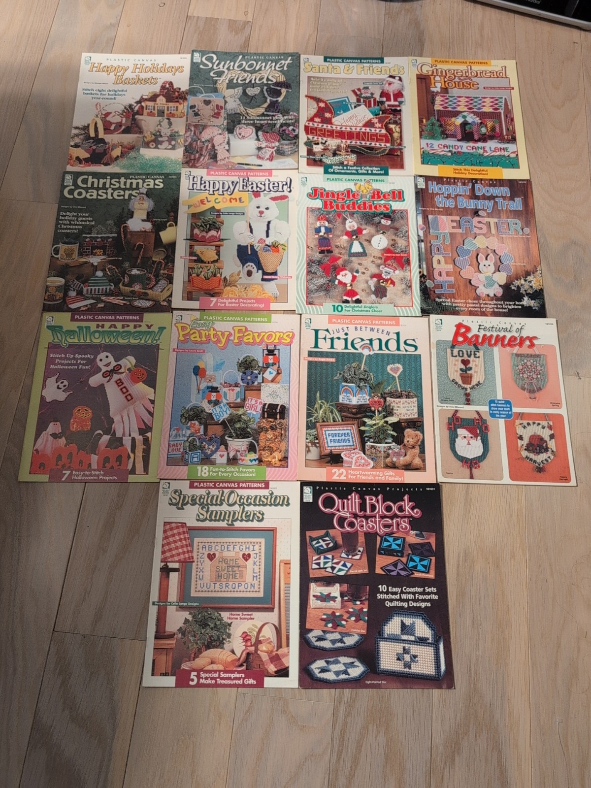 Lot 14 House Of White Birches Plastic Canvas Leaflets Christmas Easter Halloween