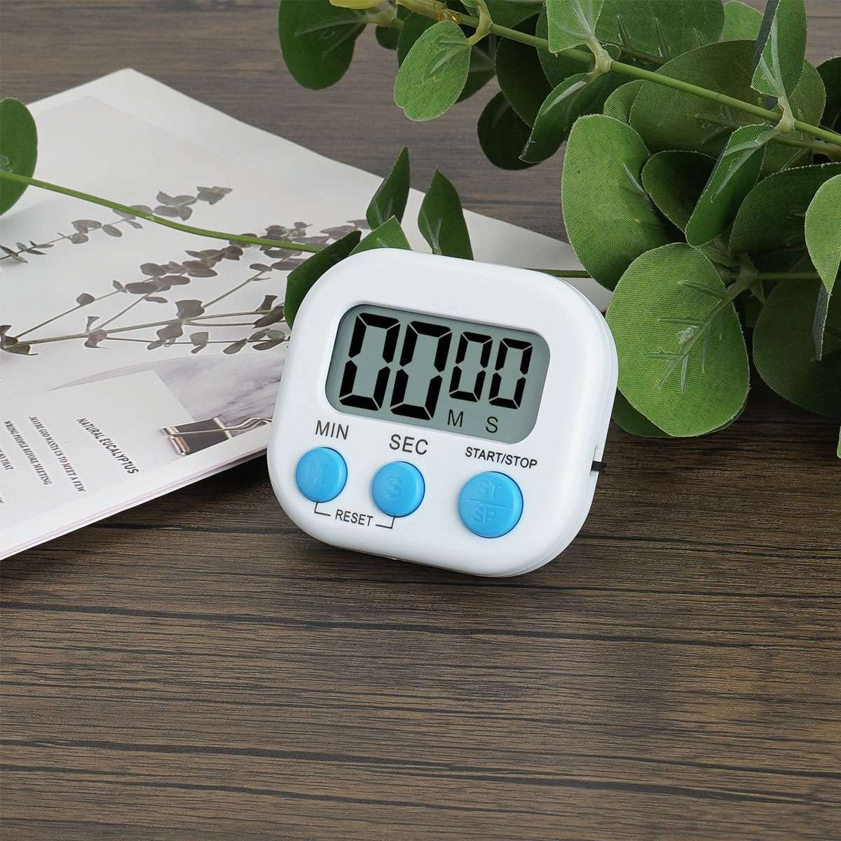 4 PCS Magnetic LCD Digital Kitchen Cooking Timer Count Down Up Clock Loud Alarm