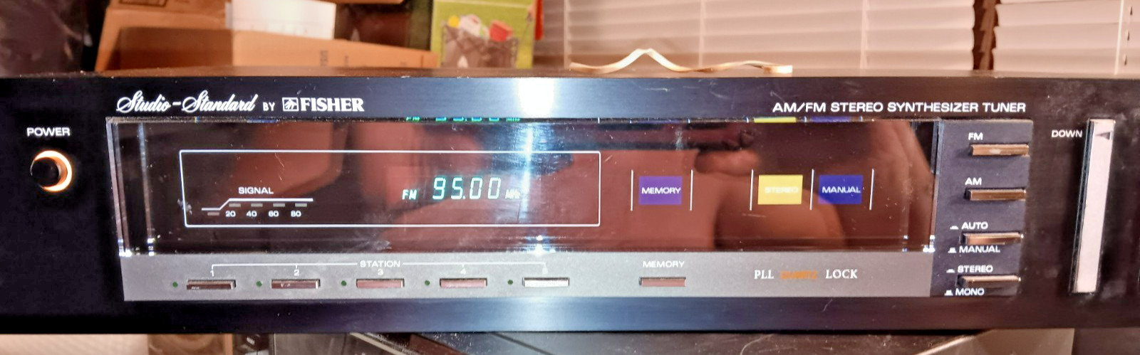 FISHER Synthesizer Stereo Tuner Studio Standard FM-660 AM/FM Black Tested