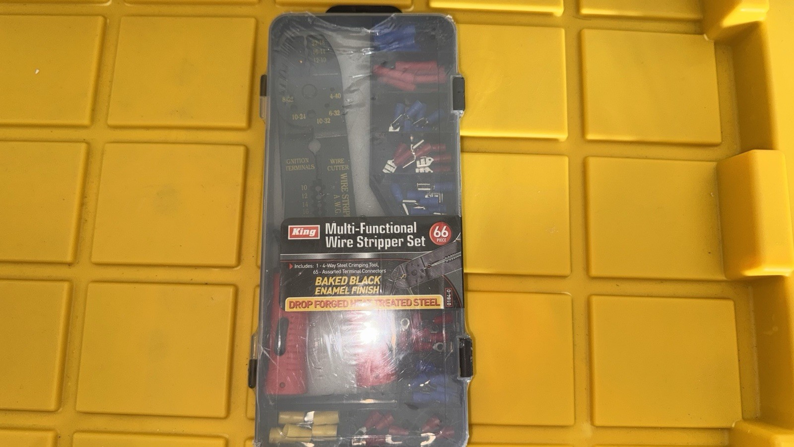 King Multi-Functional Wire Stripper Set, 66 Piece, Black Sheath