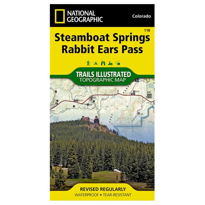National Geographic Rockies Map: Steamboat Springs/Rabbit Ears #118 Colorado