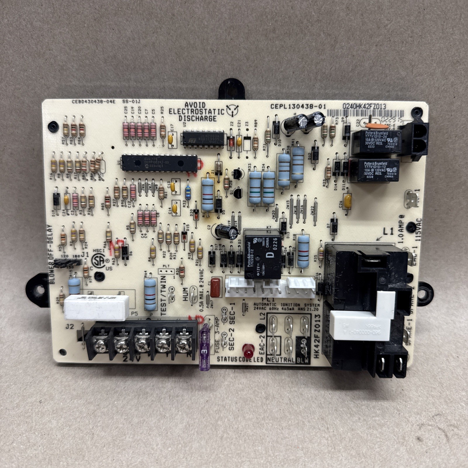 🔥🔥 Carrier CEBD430438 04E Furnace Circuit Board CEPL130438-01 HK42FZ013 B3