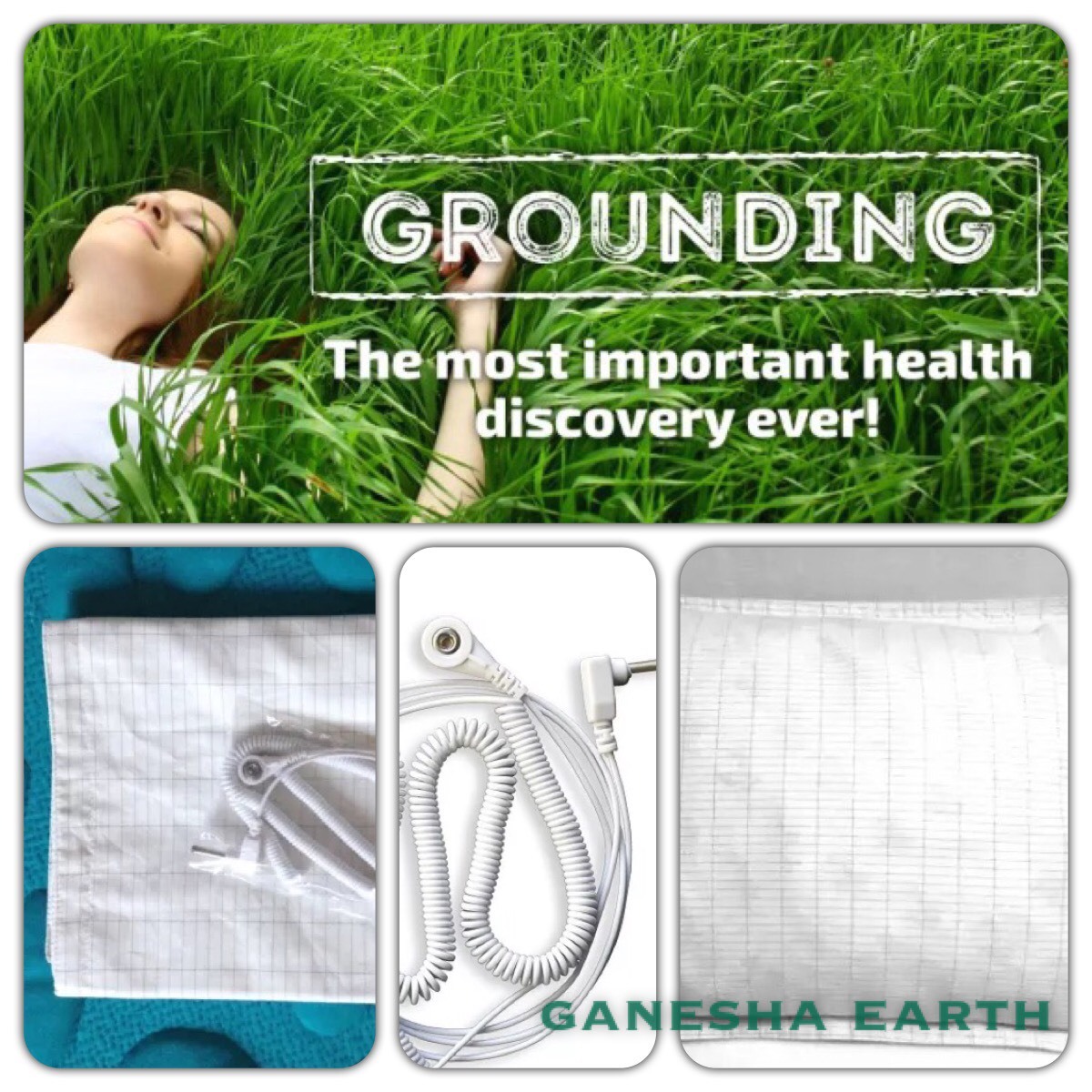 Organic Earthing / Grounding Sheet Pillow Case 30"x20"  📳SHIELD EMF RADIATION🛡