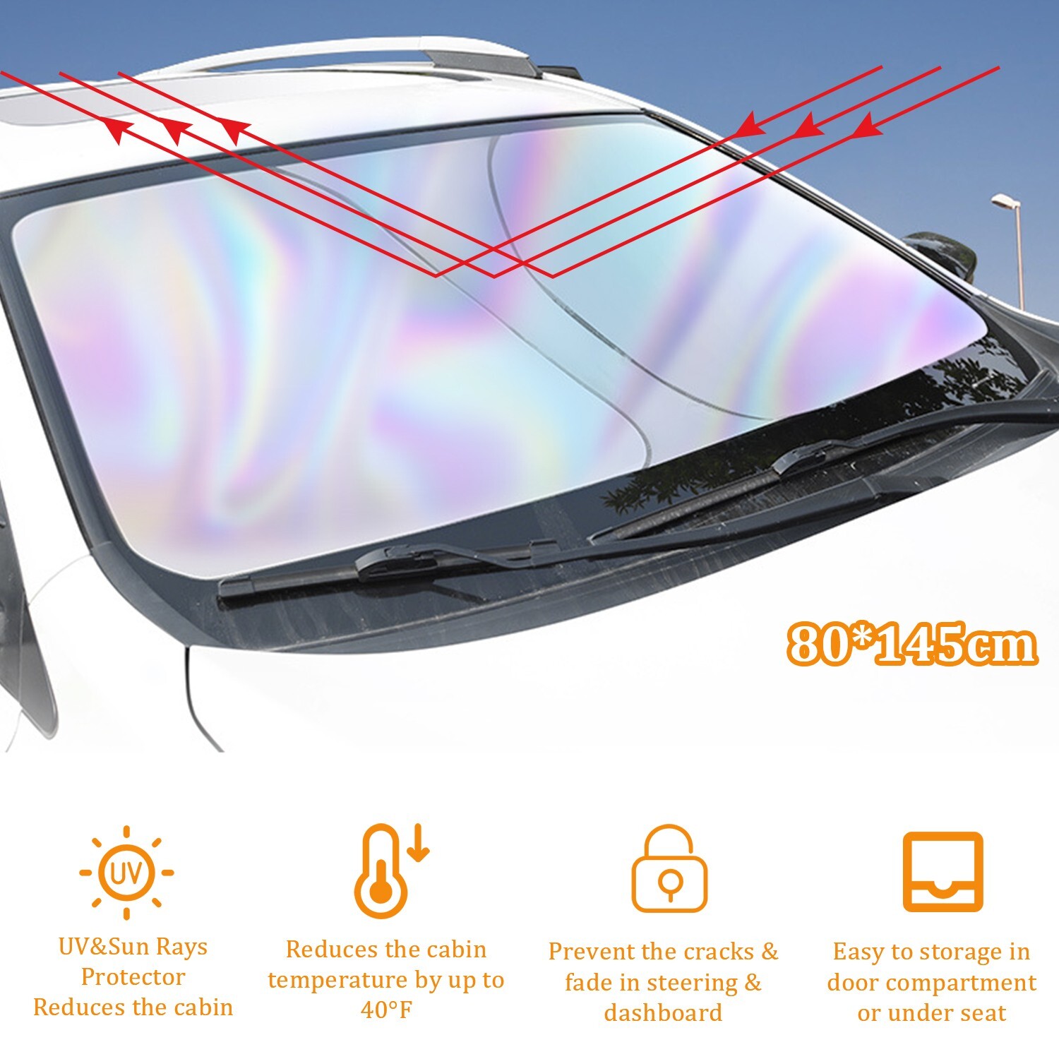 For Lexus Car Windshield Front Window Sun Shade Cover Visor UV Block Protector