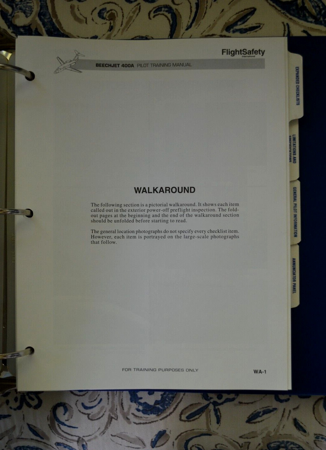 Beechjet 400A Pilot Training Manual, Vol. 2 Aircraft Systems