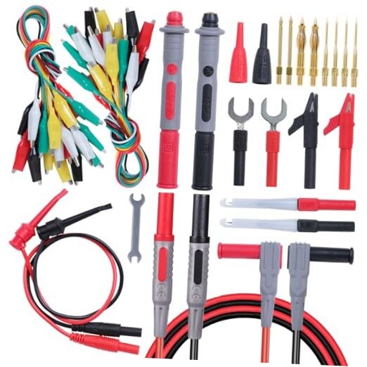 45 Pcs Multimeter Leads Kit, Professional and Upgraded Test Leads TKDTL4506