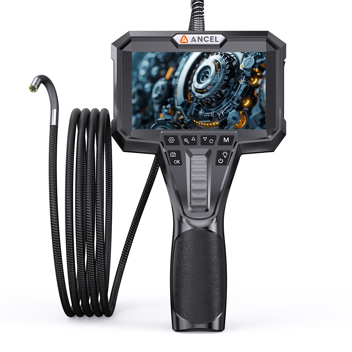 ANCEL AN301 Two-Way Articulating Borescope 6.2mm Industrial Endoscope Camera