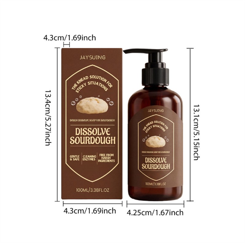 Dough Cleaner Soap for Sourdough, Enzyme Powered Dissolve Cleaning for Kitchen