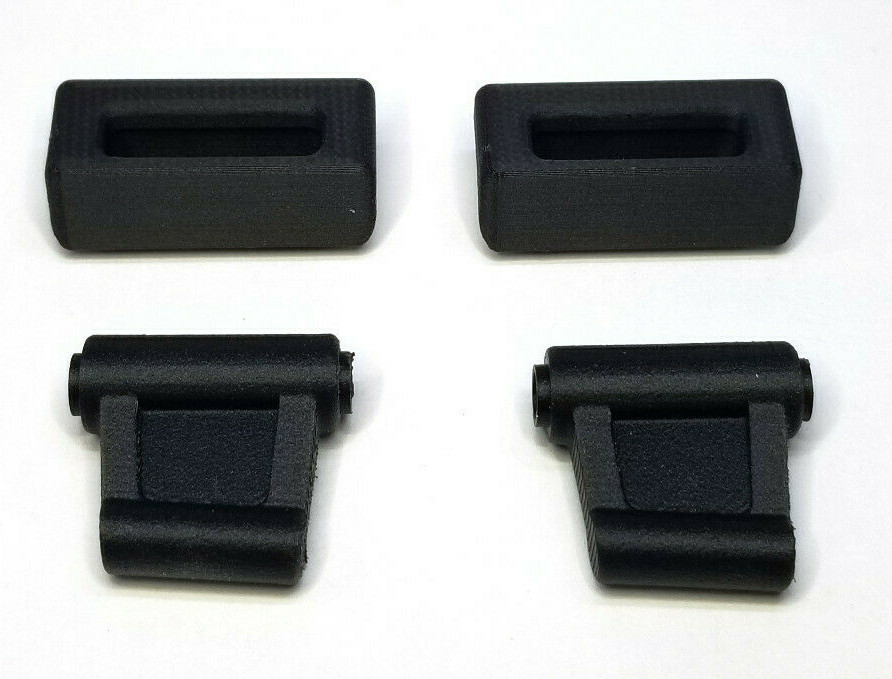 New Carbon Composite Black Sun Visor Clips Mercedes W107 R107 380SL 450SL 560SL