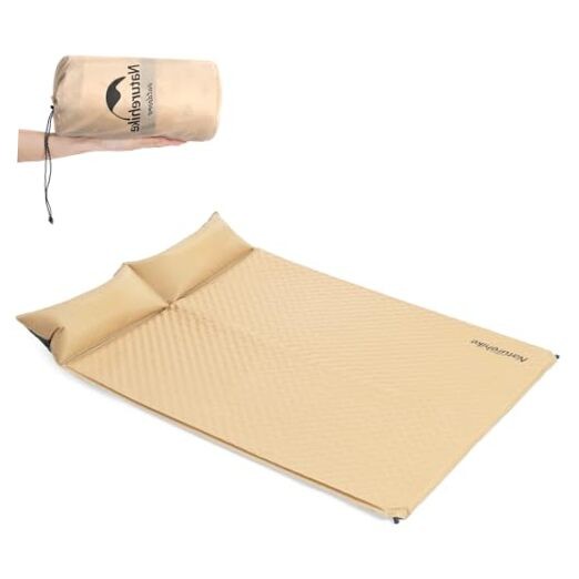 Camping Sleeping Pad with Quick-Inflating, Ultralight Memory Foam Yellow