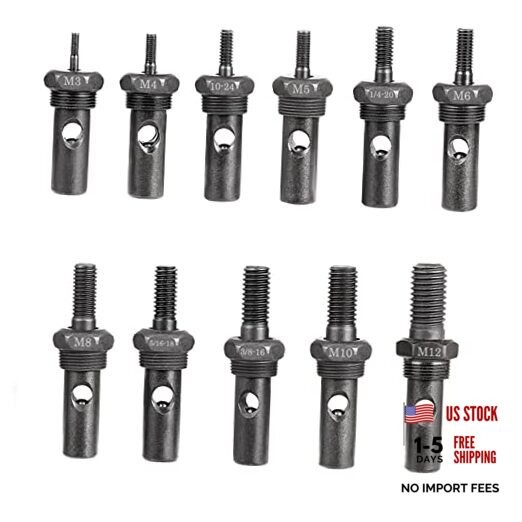11Pcs Rivet Nut Tool Replacement Mandrels of WE882/WE889, Rivet Nut Tool
