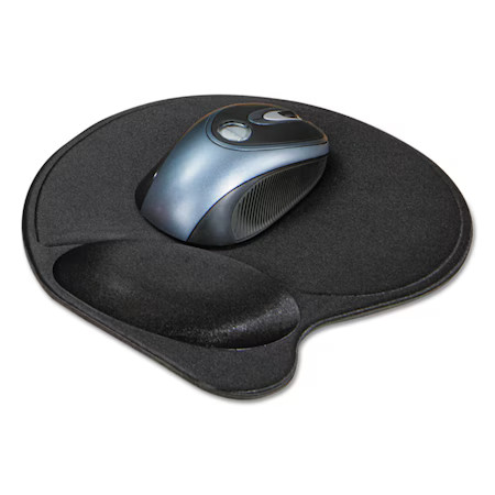 KENSINGTON K57822US Extra-Cushioned Mouse Wrist Pad, Black