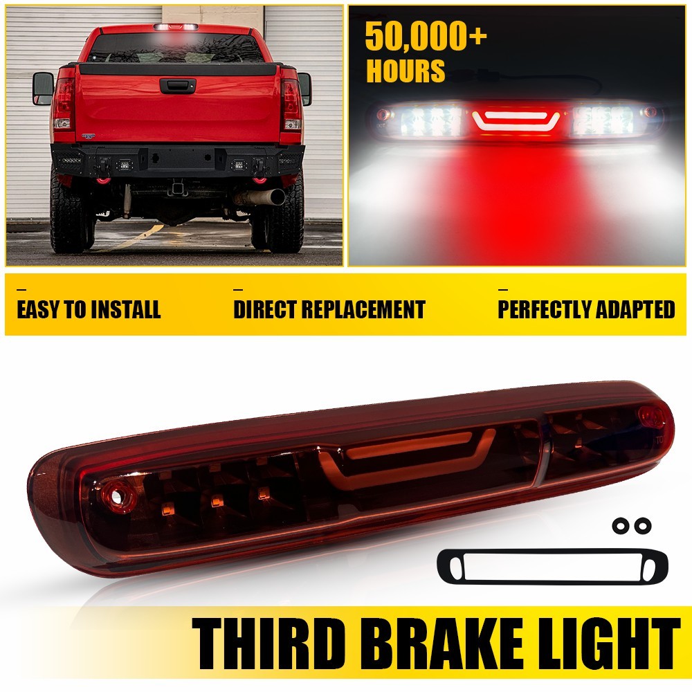 LED 3RD Third Brake Light Fit For 2007-14 Chevy Silverado Sierra 1500 2500 3500