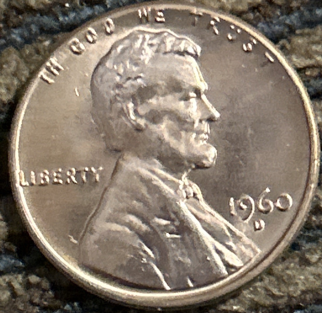 1960-D 1961-D Lincoln Pennies. Bright Red. 2 Coins Uncirculated