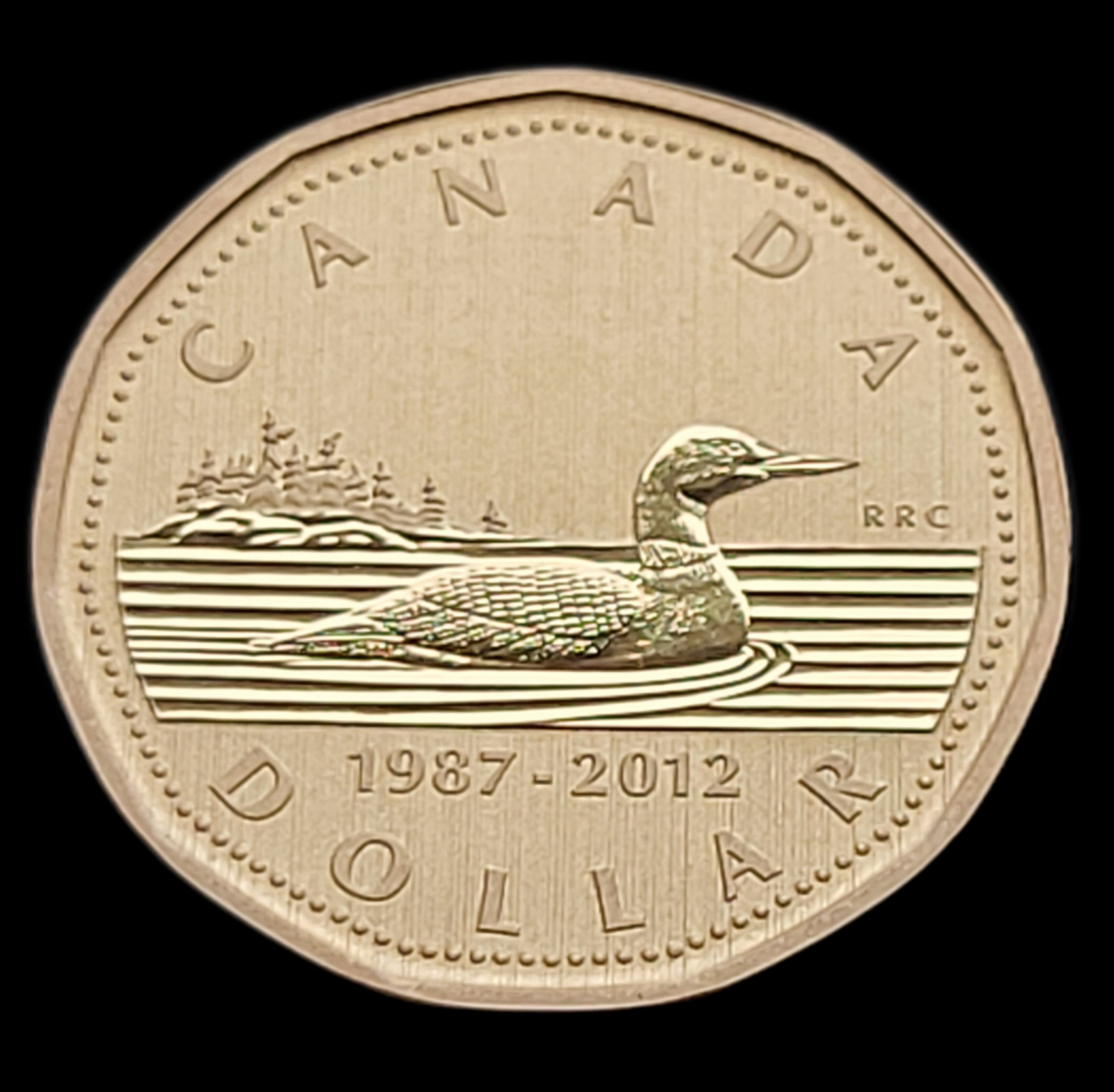 ***  CANADA   LOONIE  2012  ***  SPECIMEN  1987 - 2012  ***