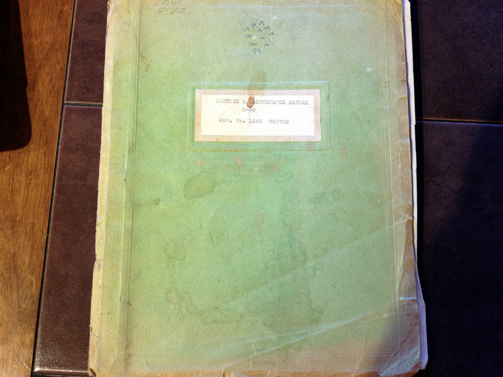 Mooney M-20 Service & Maintenance Manual