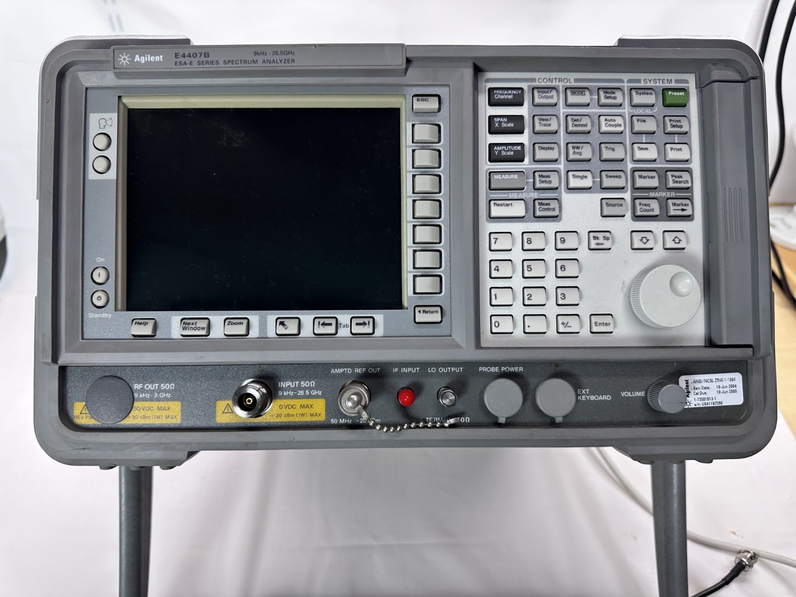 Agilent E4407B ESA-E Spectrum Analyzer - 9 kHz to 26.5 GHz