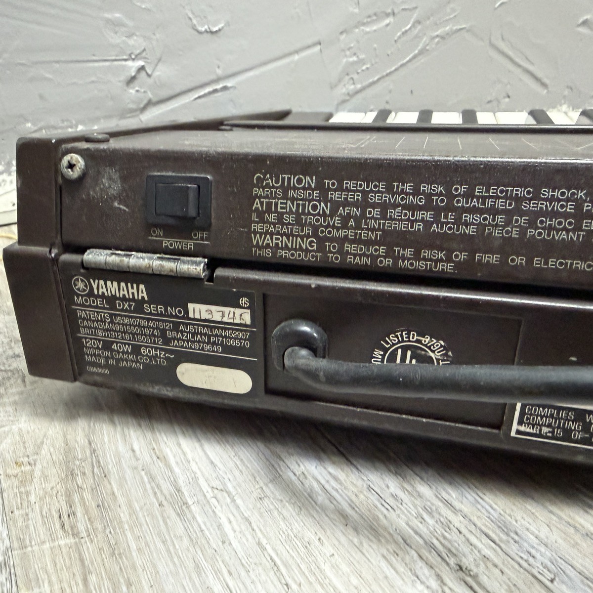 Yamaha DX7 Programmable Algorithm Synthesizer (CP1021761)