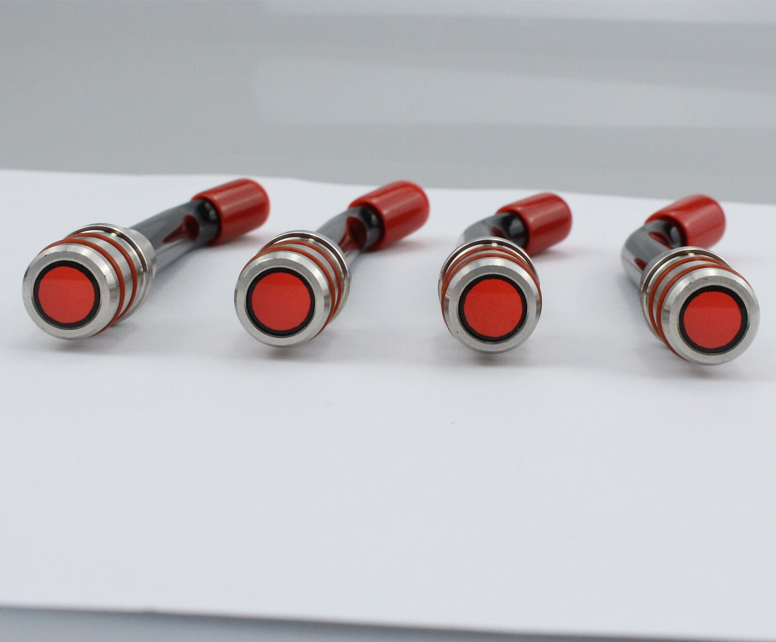 4Pcs Universal Dental Curing Light Guide Tips 12MM Optical Fiber Guide Rod Tips