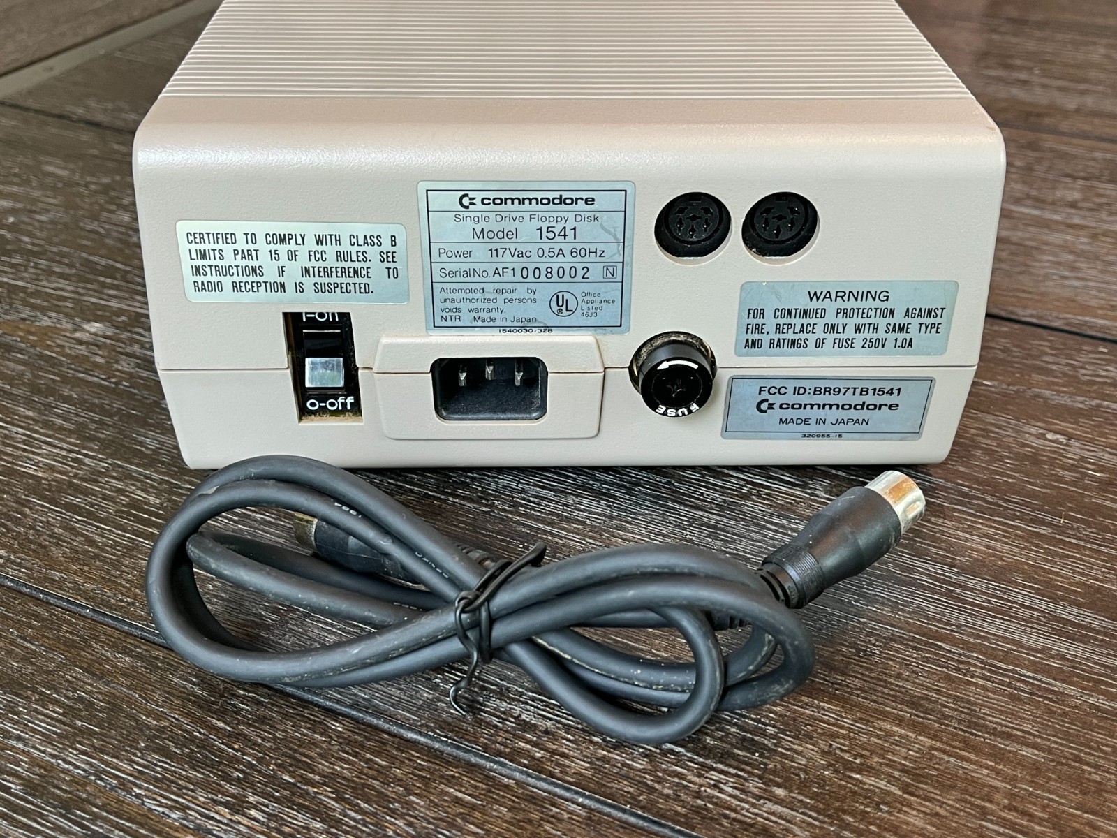 Vtg Commodore 64 Personal Computer DISK DRIVE 1541 & Users Guide UNTESTED AS IS