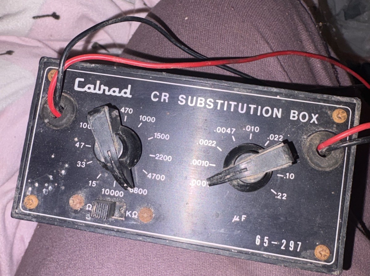 VTG Calrad CR Substitution Box 65-297 Resistor & Capacitor Decade Box Untested