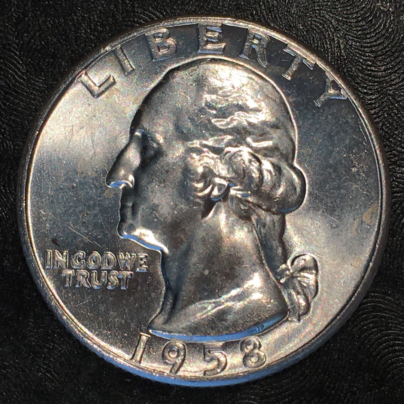 1958 Silver Washington Quarter Superb Uncirculated - High Quality Scans #G100