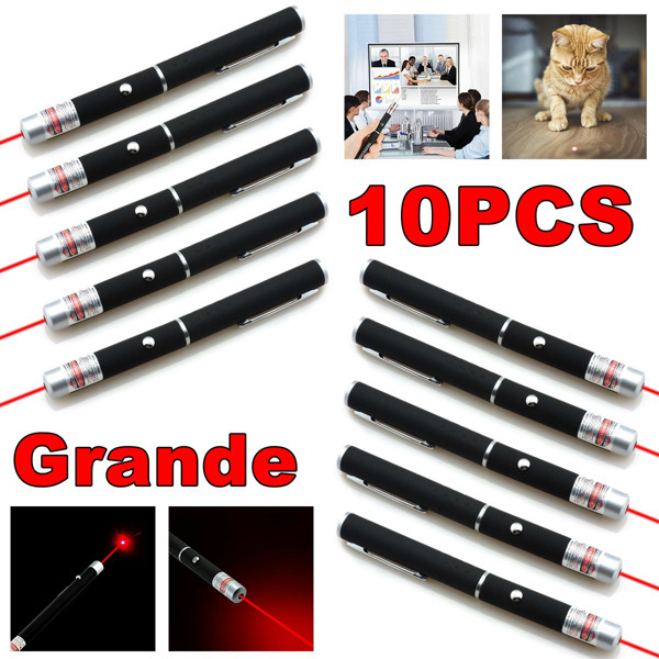 10 Pcs Small Laser Pointer Pen 650nm Red Light Visible Beam For Conference Pets