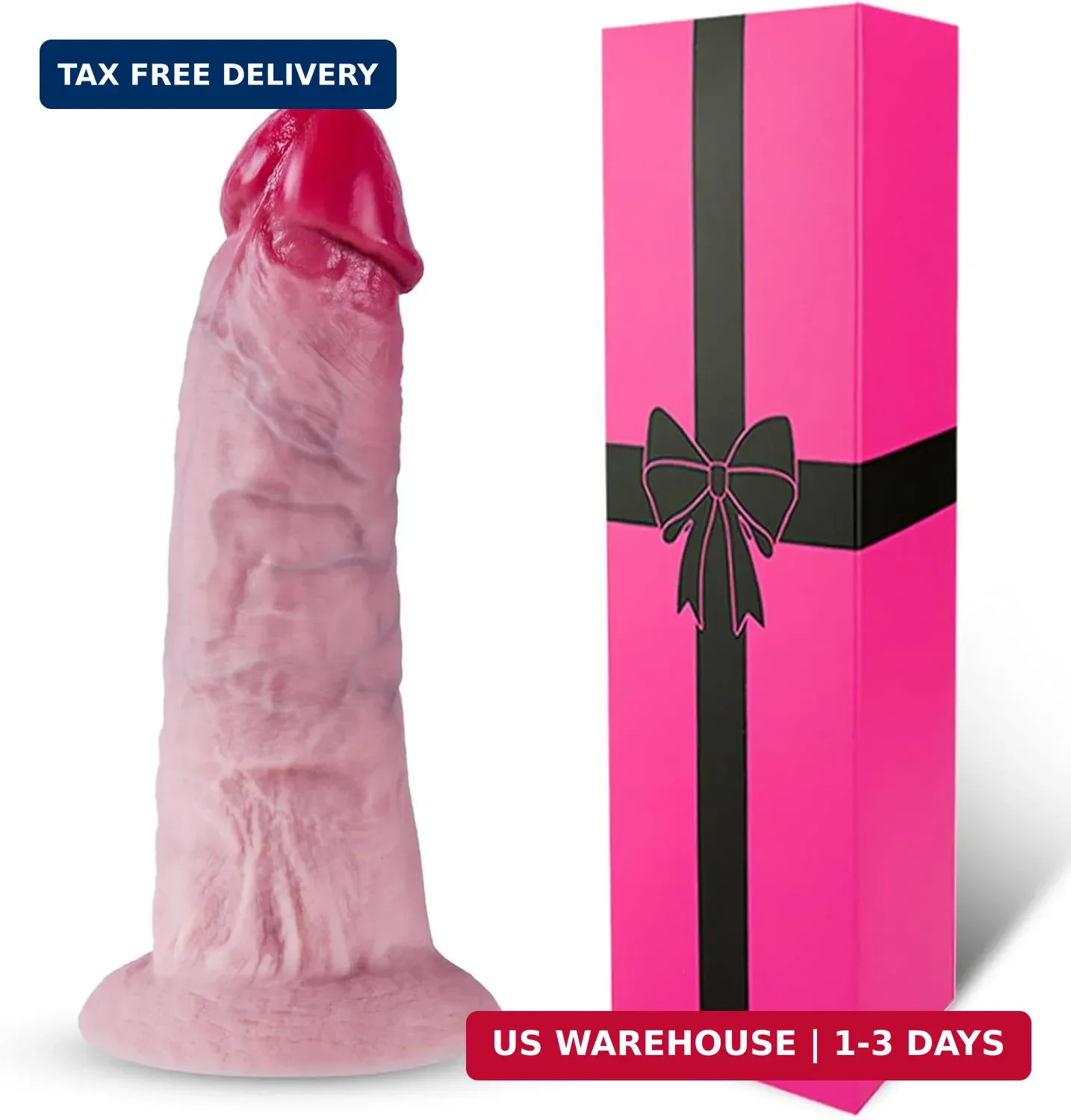 7.3" Soft Silicone Realistic Small Real Skin Dildo with Suction Cup, 1.9" Lifeli