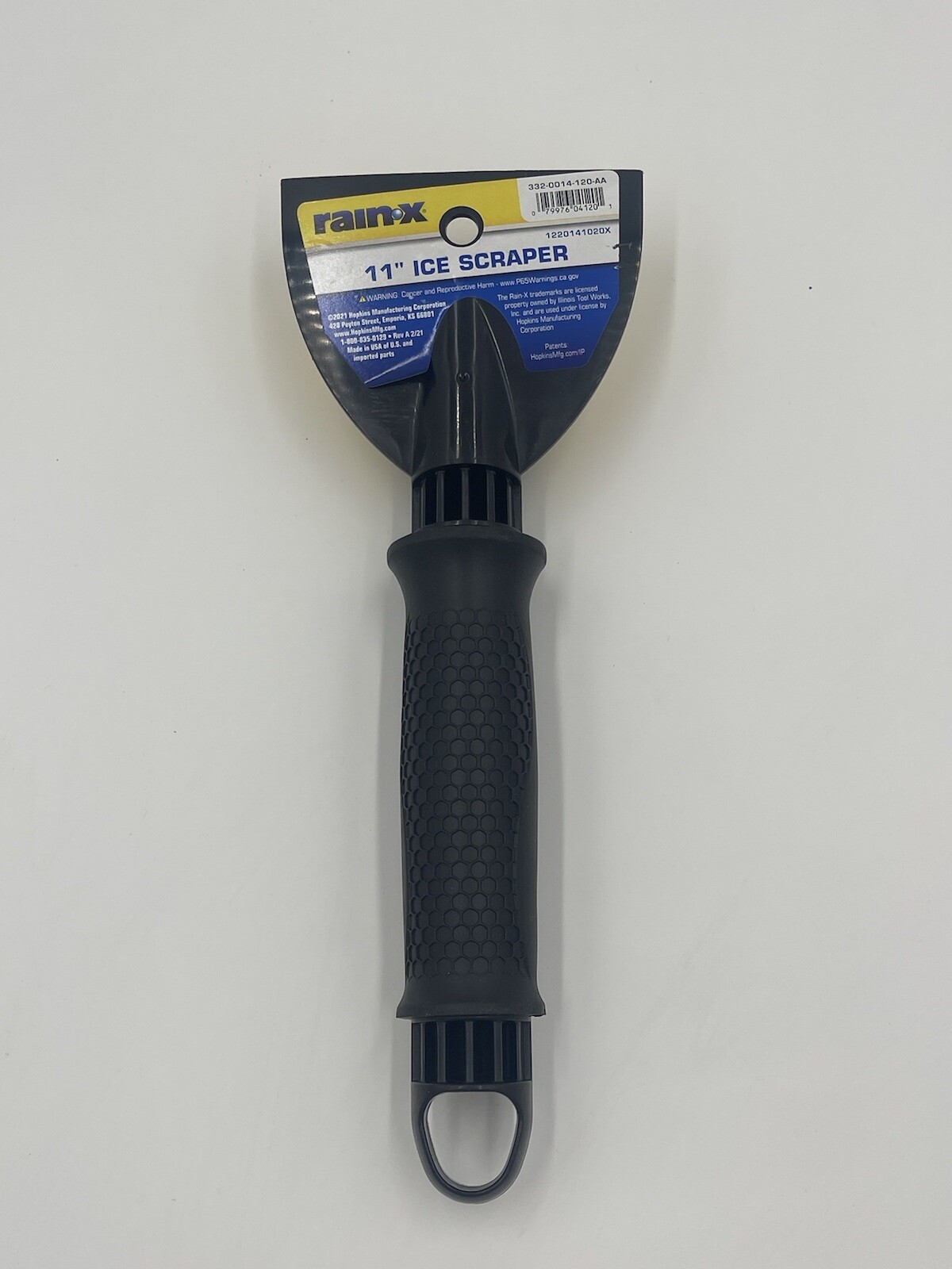 rainX 11" Ice Scraper for Icy Windows Windshield Winter Dual Sided Strong Handle