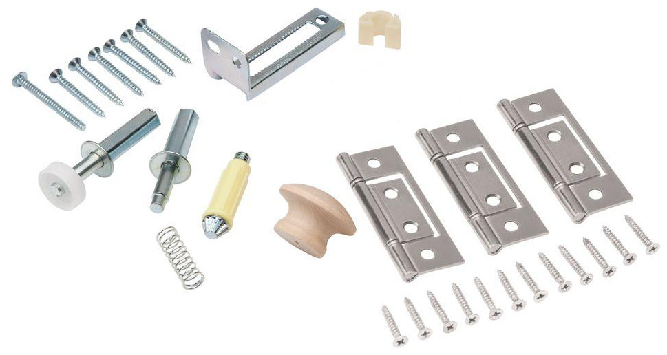 Everbilt 28 in. Bi-Fold Closet One Door Hardware Set No Track New