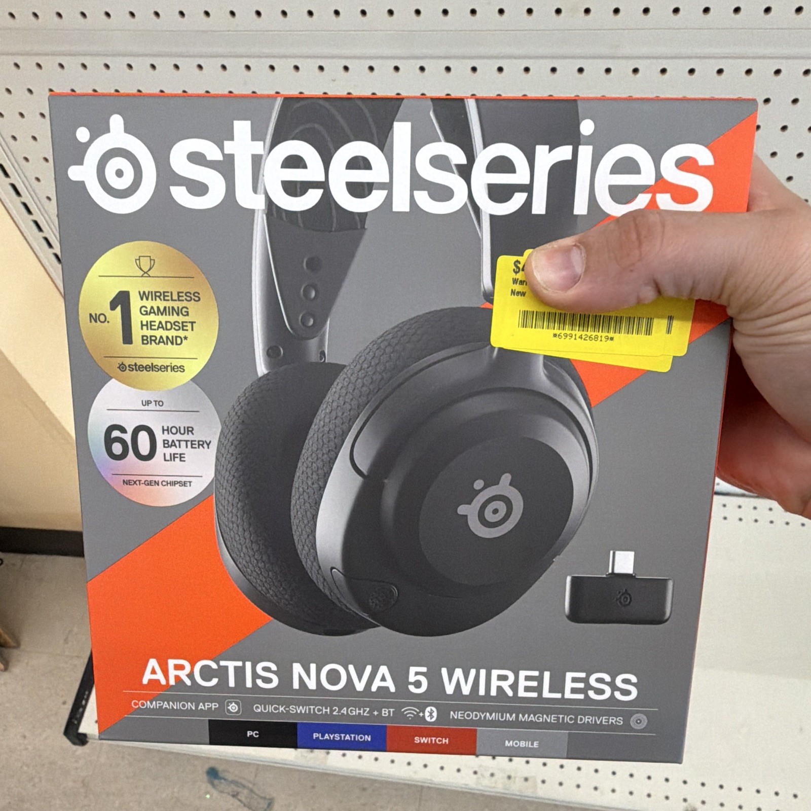 SteelSeries Arctis Nova 5 Wireless Gaming Headset Black Bluetooth USB-C RF