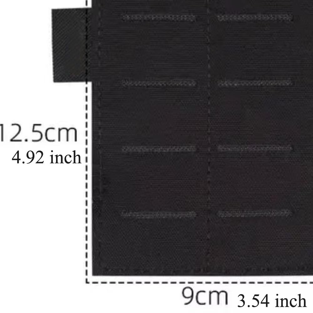 Tactical Belt MOLLE Gear Adapter Insert Hook and Loop Molle Patch Panel Mount...