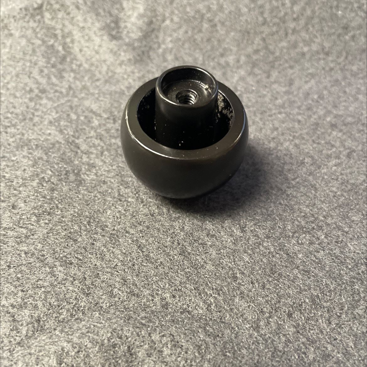 1-1/4" Ball Top Knob Flat Black