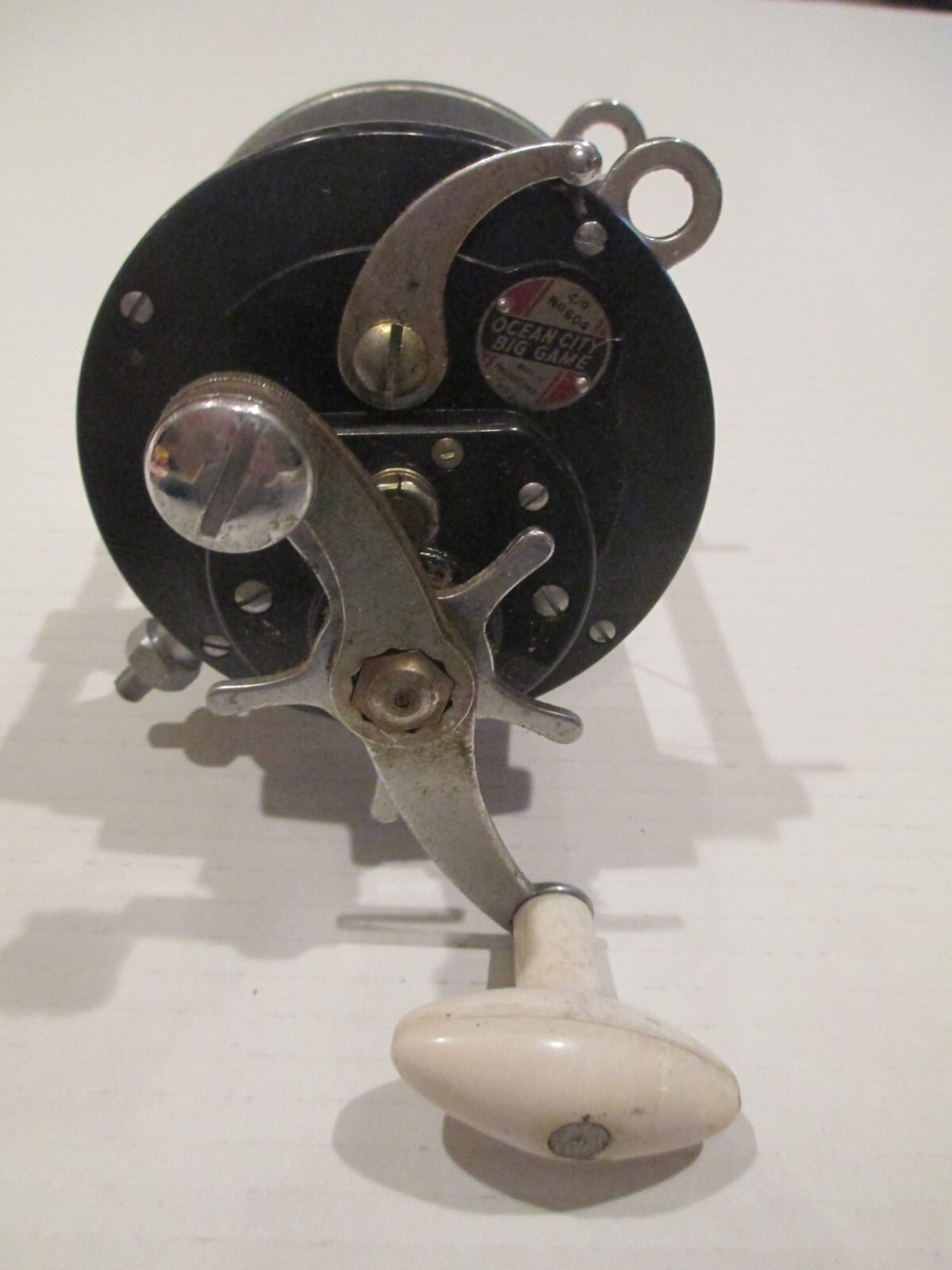 VINTAGE OCEAN CITY No.604 - 4/0 BIG GAME FISHING REEL MADE IN PHILA PA USA   C45