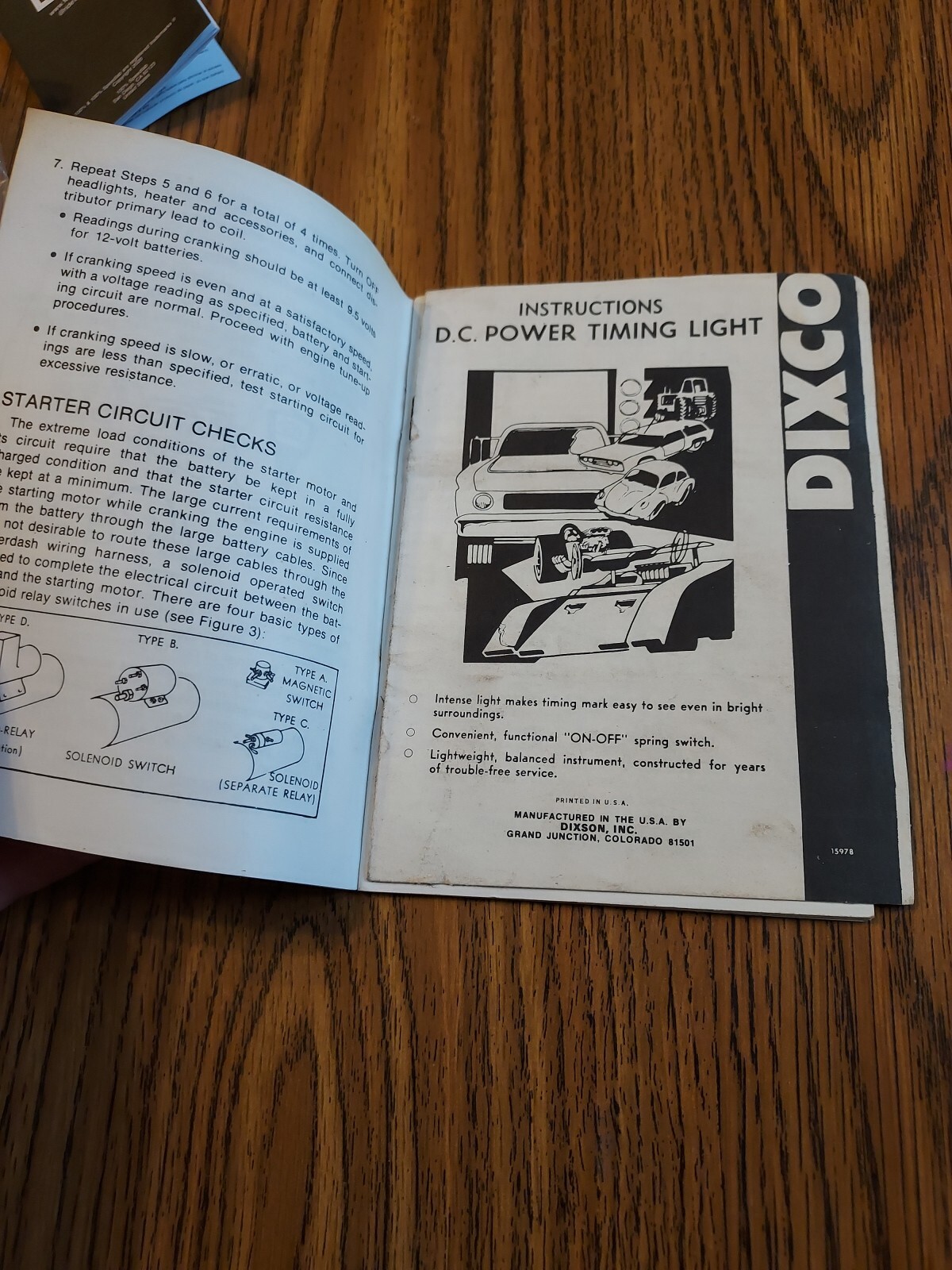 Dixco Operation Manual Engine Performance Analyzer B6