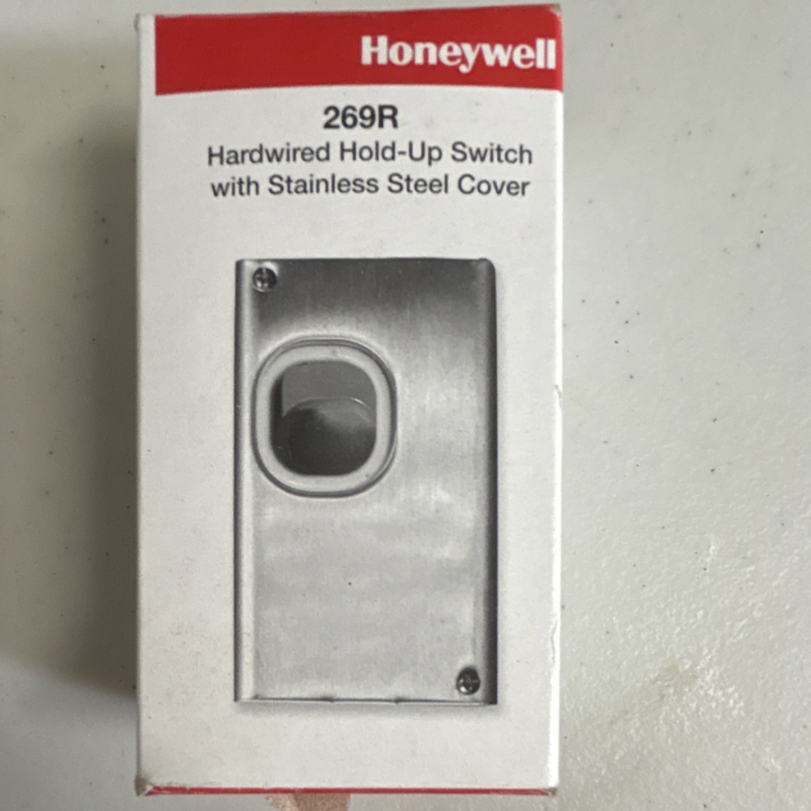 Honeywell 269R Hardwired Hold-Up Switch Stainless Steel Cover, Model 269R