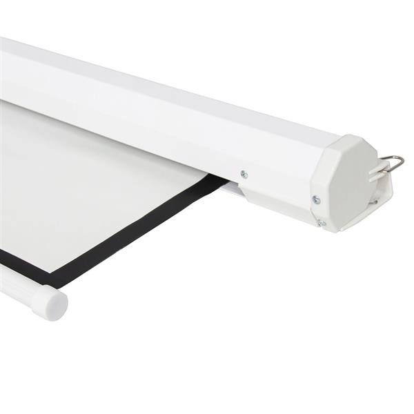 100In 4:3 Manual Pull Down Projector Screen Wall Mounted Anti-Light For Home