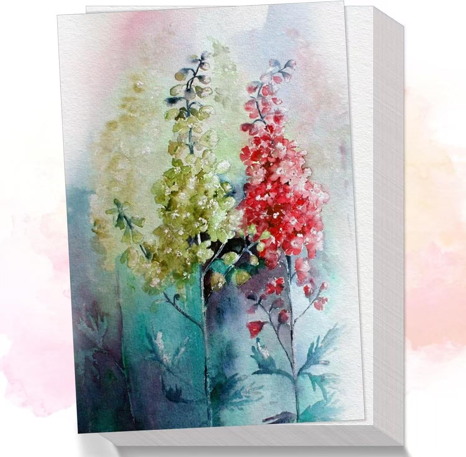 82 Sheets Watercolor Paper 230GSM/110 LB Cotton Thick 5 x 7 Inches, 82 pcs